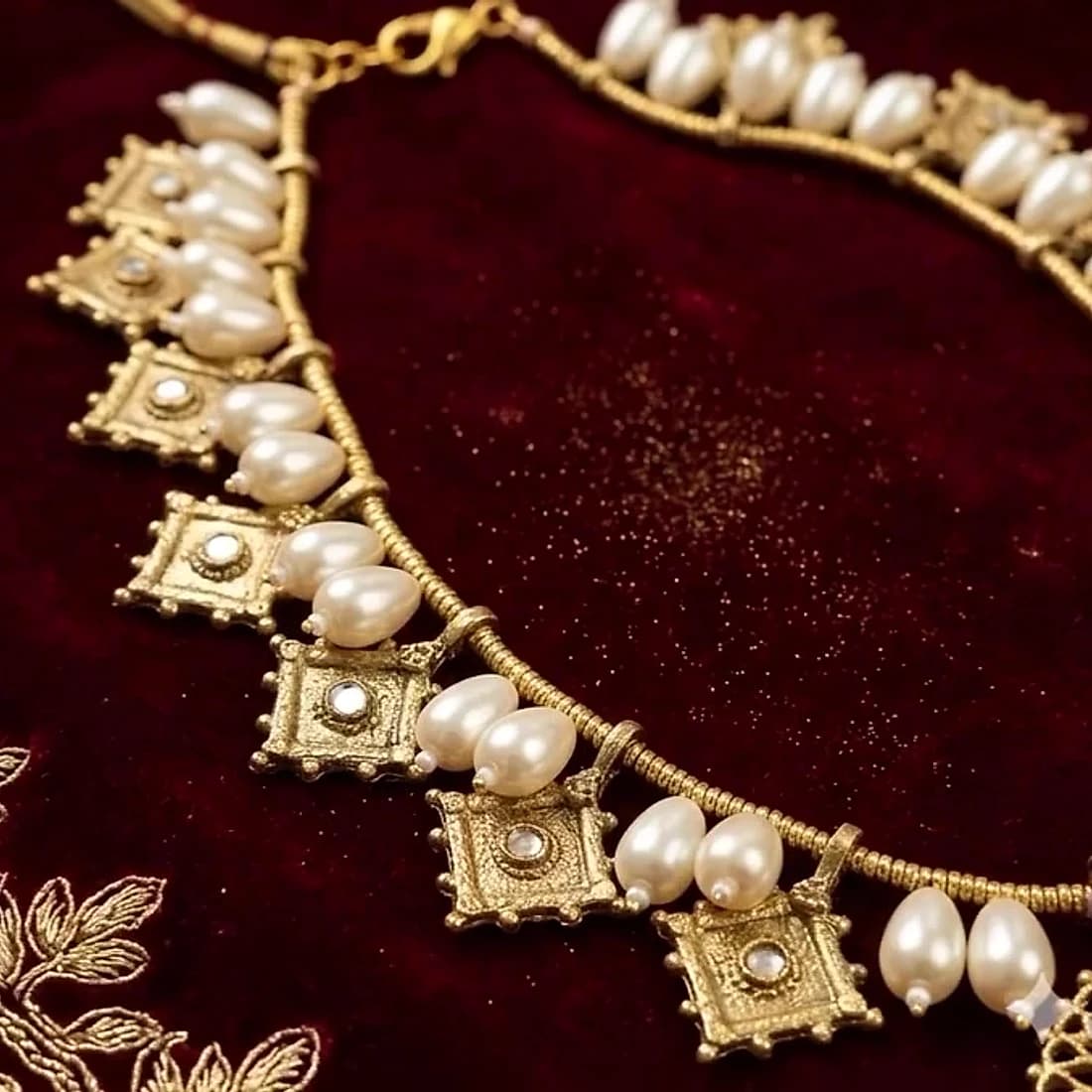 Sadaf Pearl Drop Choker