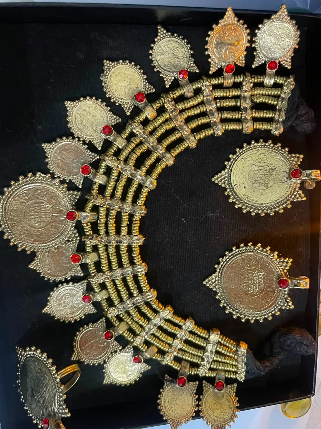 Antique Coin Kundan Choker Necklace